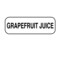 Nevs Grapefruit Juice Label 1/2" x 1-1/2" DIET-107 - alternate 1